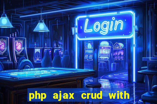 php ajax crud with datatables and bootstrap modals